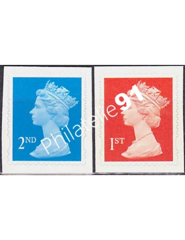 Grande-Bretagne, n° 2041a à 2042a, adhésifs, collection timbre Europe