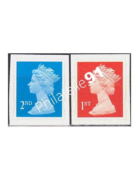 Grande-Bretagne, n° 2041a à 2042a, adhésifs, collection timbre Europe