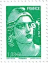 n° 5496 - Timbre Marianne de Gandon (lettre verte) issu du Carnet n° 1528 - 70 ans de la mention Premier Jour - 1951-2021
