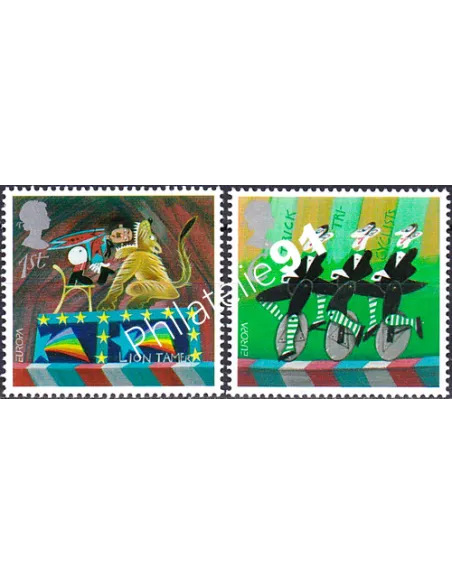 Grande-Bretagne, n° 2326 à 2327 collection timbre Europe