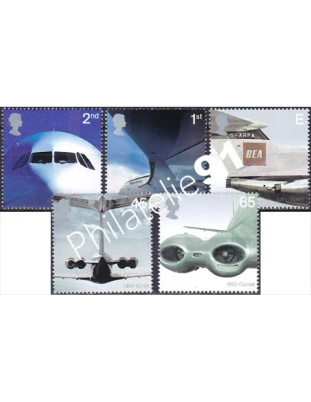 Grande-Bretagne, n° 2328 à 2332, collection timbre Europe