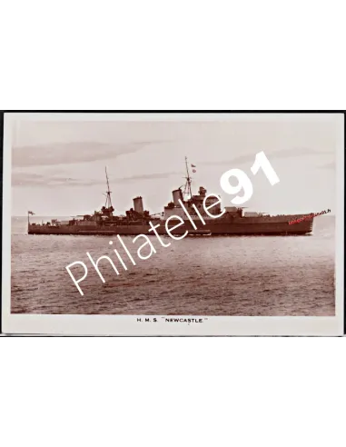 Carte postale - Croiseur - H.M.S. NEWCASTLE- - Flotte anglaise 3