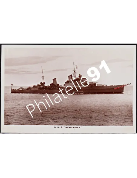Carte postale - Croiseur - H.M.S. NEWCASTLE- - Flotte anglaise 3