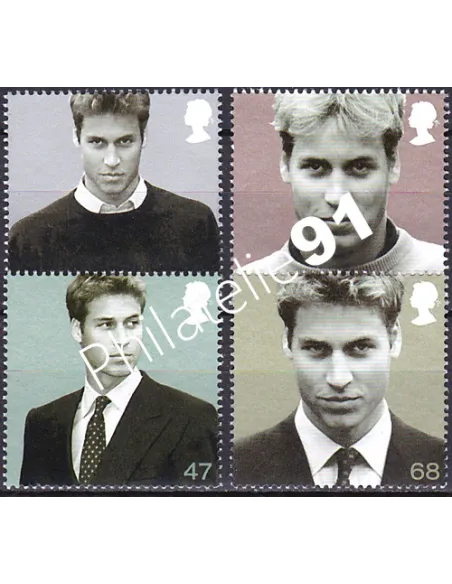 Grande-Bretagne, n° 2454 à 2457 collection timbre Europe