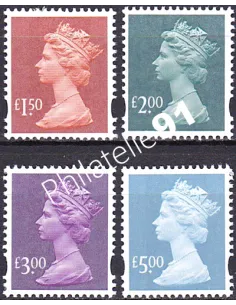 Grande-Bretagne, n° 2458 à 2461 collection timbre Europe