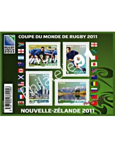 F 4576 - n° 4576 à 4579 - Coupe du monde de Rugby 2011 en Nouvelle-Zélande