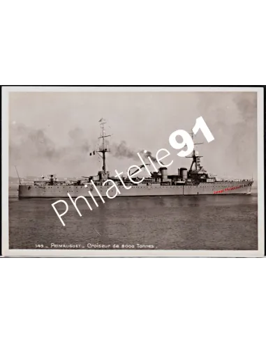 Carte postale - Croiseur -PRIMAUGUET- (2) - Flotte française 39/