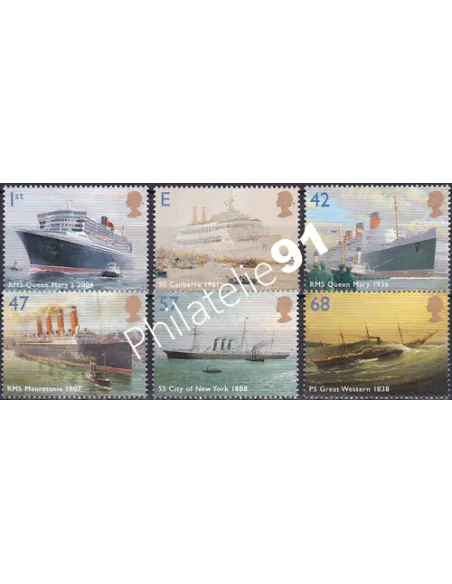 Grande-Bretagne, n° 2548 à 2553, collection timbre Europe