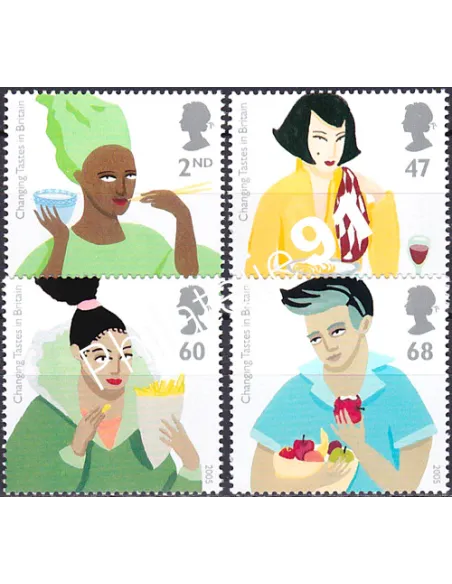 Grande-Bretagne, n° 2674 à 2677, collection timbre Europe