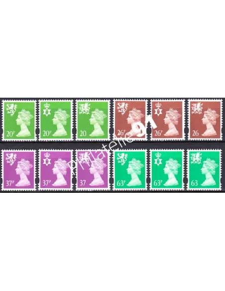 Grande-Bretagne, n° 1976 à 1987, collection timbre Europe