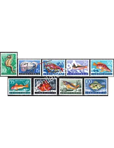 Timbres neufs de Yougoslavie n° 697 à 705 - Thématique : poissons