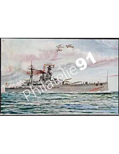 Carte postale - Croiseur -H.M.S. ROYAL OAK- - Flotte anglaise 39