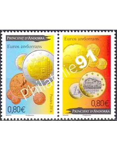 Andorre Français n° 777 à 778, en paire, collection timbres Europe