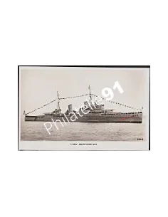 Carte postale - Croiseur -H.M.S. SOUTHAMPTON- - Flotte anglaise