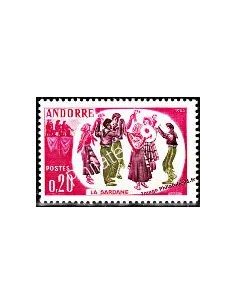 Timbre neuf d'Andorre Français n° 166 - Thématique: Costumes