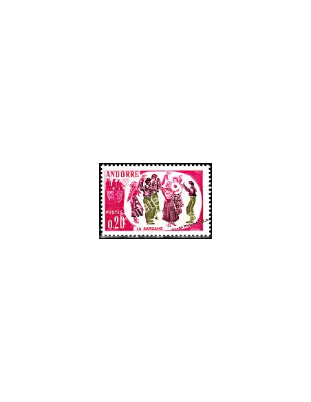 Timbre neuf d'Andorre Français n° 166 - Thématique: Costumes