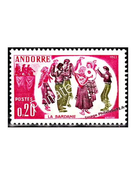 Timbre neuf d'Andorre Français n° 166 - Thématique: Costumes