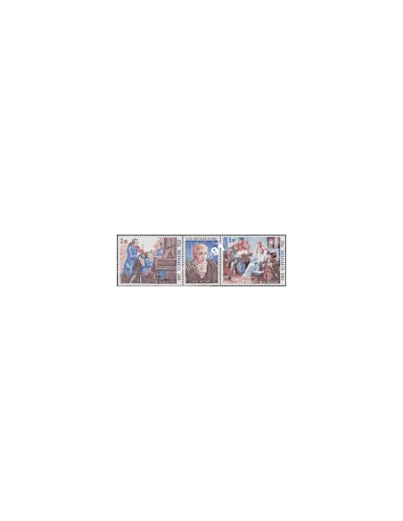 TIMBRE DE MONACO - n° 1272A - Triptyque - Mozart