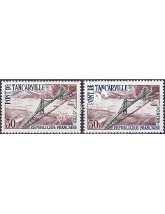 Variété sur timbre n° 1215, collection timbres France