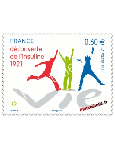Timbre de France n° 4630 - 90ème anniversaire de la Découverte de l'Insuline