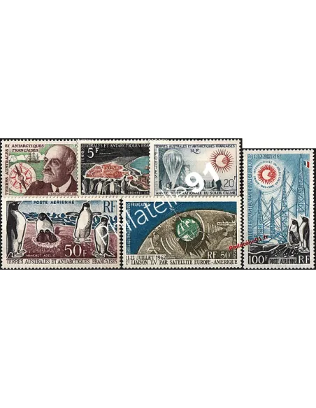 Timbres des T.A.A.F. - Année complète 1961/1963 neuve (poste + poste aérienne)
