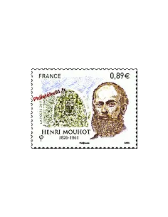 Timbre de France n° 4629 - Henri Mouhot (1826-1861)