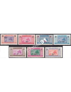 Timbres de Mauritanie n° 50 à 56 charnière, Timbres des Colonies Françaises