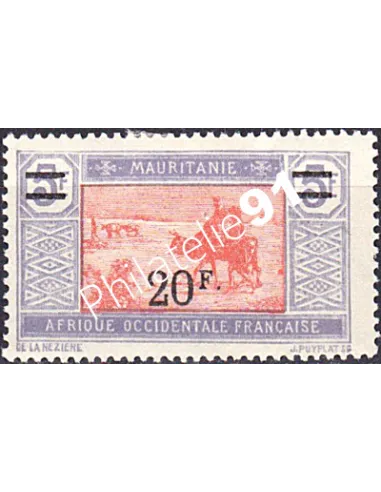 Timbre de Mauritanie n° 56 charnière, Timbres des Colonies Françaises