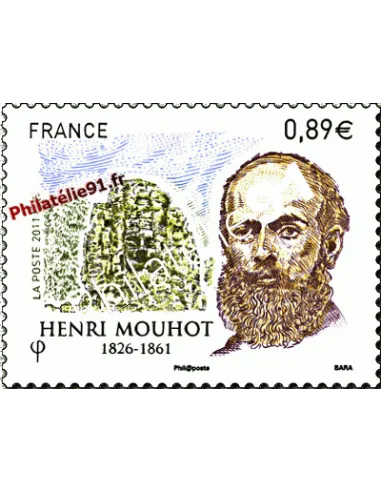 Timbre de France n° 4629 - Henri Mouhot (1826-1861)