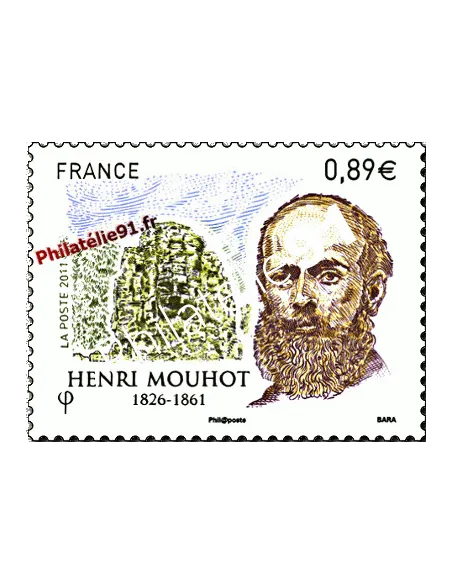 Timbre de France n° 4629 - Henri Mouhot (1826-1861)