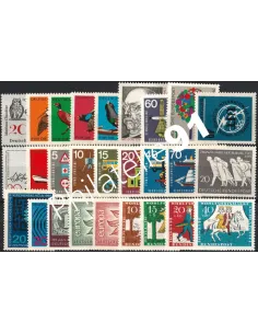 Allemagne RFA., Année complète timbres 1965, Collection timbres Europe