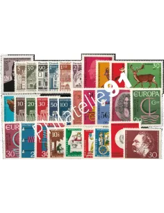 Allemagne RFA., Année complète timbres 1966, Collection timbres Europe