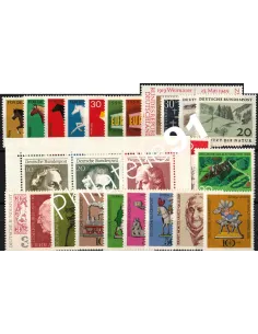 Allemagne RFA., Année complète timbres 1969, Collection timbres Europe