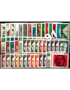 Allemagne RFA., Année complète timbres 1970, Collection timbres Europe