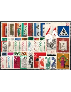 Allemagne RFA., Année complète timbres 1971, Collection timbres Europe