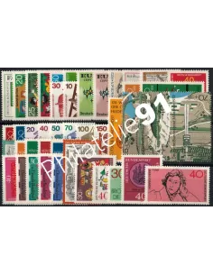 Allemagne RFA., Année complète timbres 1972, Collection timbres Europe