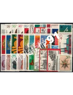 Allemagne RFA., Année complète timbres 1973, Collection timbres Europe