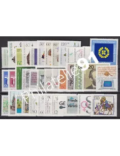 Allemagne RFA., Année complète timbres 1984, Collection timbres Europe