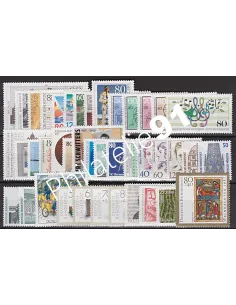 Allemagne RFA., Année complète timbres 1987, Collection timbres Europe