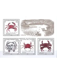 Timbres TAAF n° 965 à 968, Feuille, collection timbres Dom-Tom