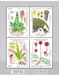 Timbres TAAF n° 969 à 972, Feuille, collection timbres Dom-Tom