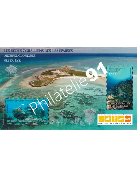 Timbres TAAF n° 983 à 984, Feuille, collection timbres Dom-Tom