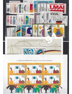Allemagne RFA., Année complète timbres 1990, Collection timbres Europe