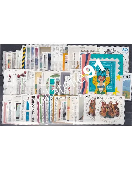Allemagne RFA., Année complète timbres 1993, Collection timbres Europe
