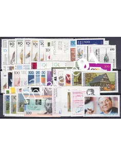 Allemagne RFA., Année complète timbres 1996, Collection timbres Europe