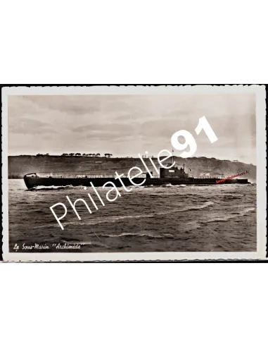 Carte postale - Sous-marin -ARCHIMEDE- - Flotte française 39/45