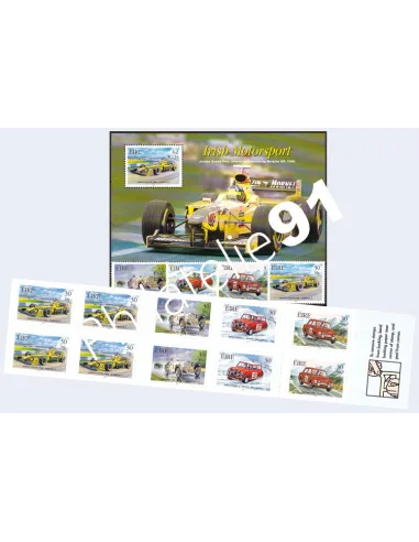 Irlande, Lot de timbres thématique voitures, collection timbre Europe
