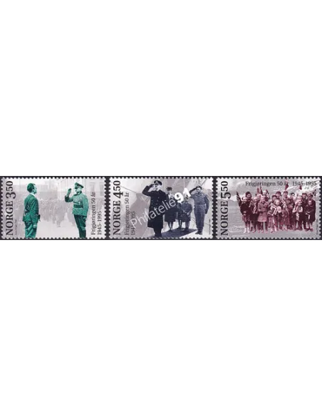 Norvège, n° 1135 à 1137, collection timbre Europe