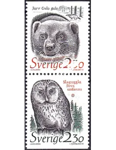 Suède, n° 1502a, paire, collection timbre Europe