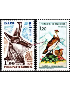 Timbre  ANDORRE FRANÇAIS n° 274 à 275 -  Thématique : Animaux